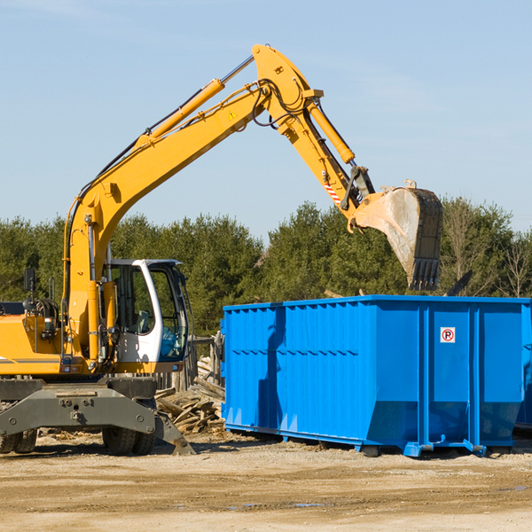 what size residential dumpster rentals are available in Walton